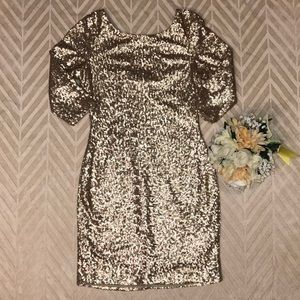 ✨Gold/Champagne Sequin Dress✨